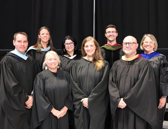 Board of education group photo at graduation