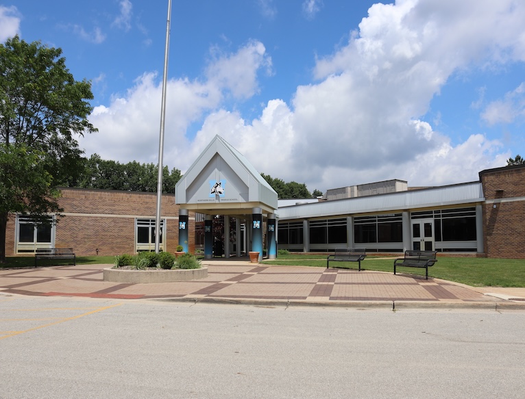 front of northern hills middle building