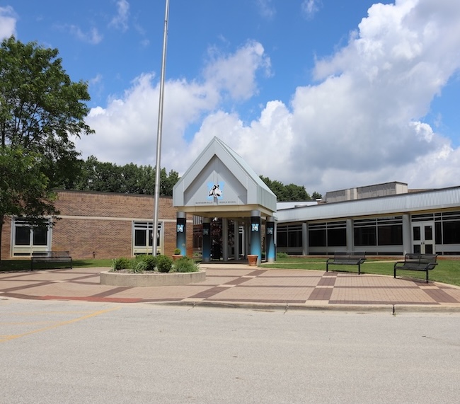 Front of Northern Hills Middle School