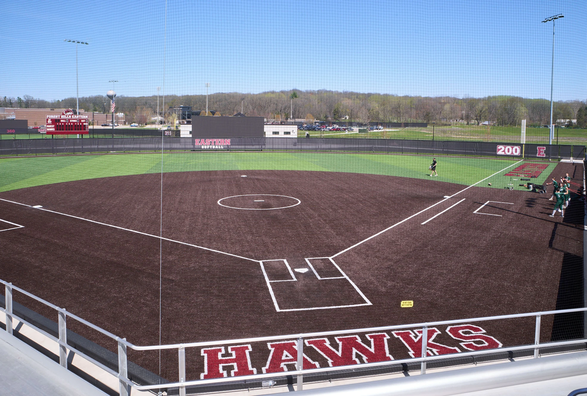 Brand new eastern softball field