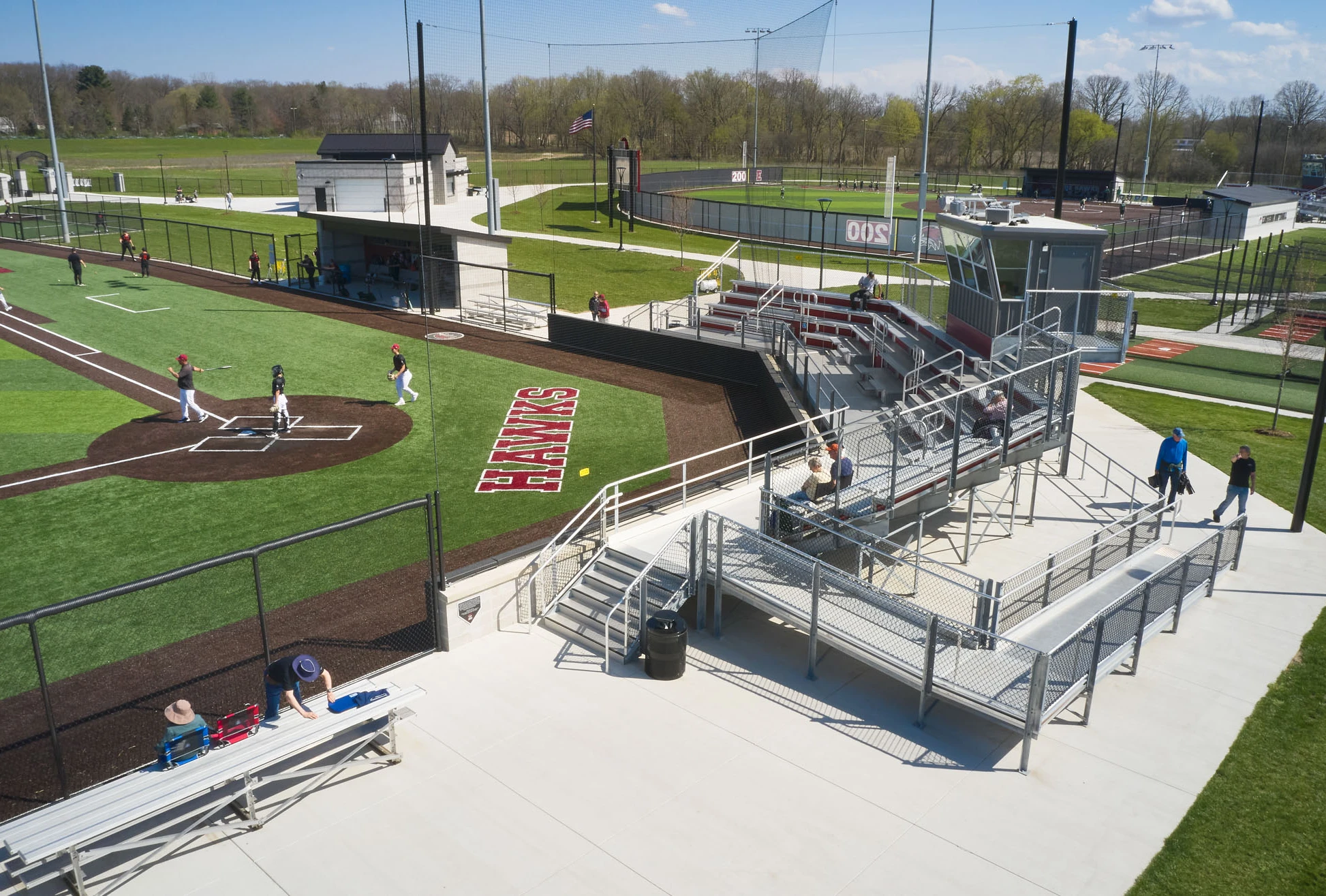 brand new eastern baseball field