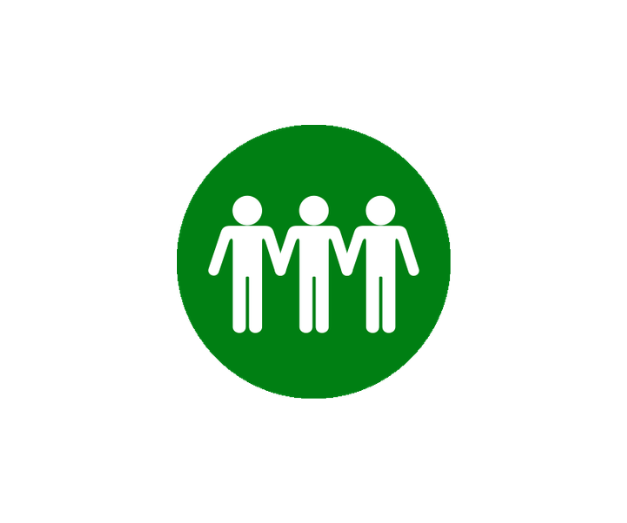 evacuate green symbol