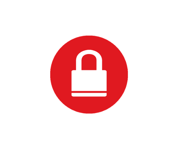 lockdown red symbol
