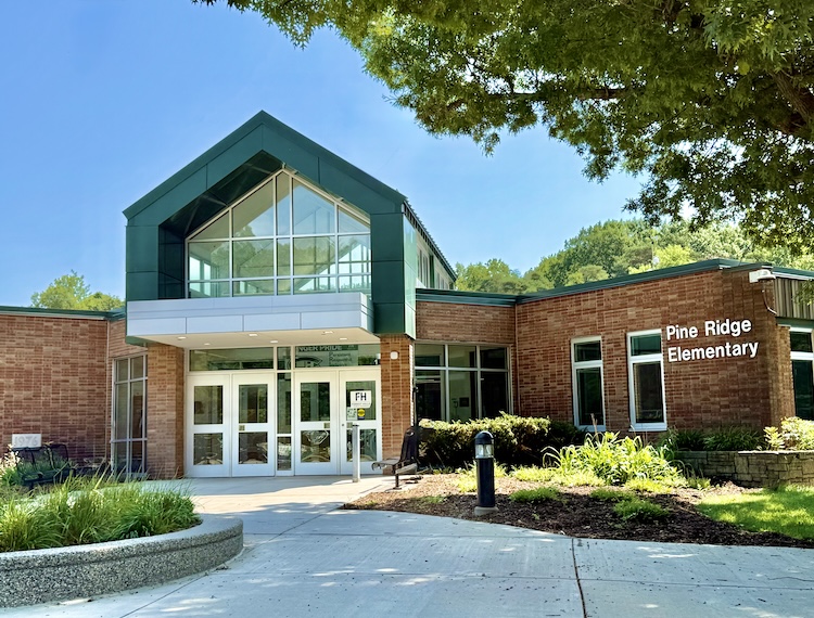 front of pine ridge elementary